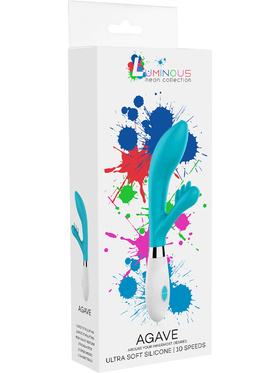 Luminous: Agave, Ultra Soft Silicone Rabbit Vibrator, turkis