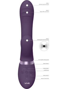 Vive: Tani, Finger Motion & Pulse-Wave Vibrator, lilla