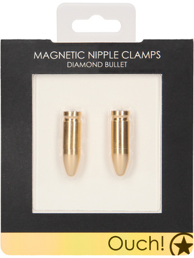 Ouch!: Magnetic Nipple Clamps, Diamond Bullet, gull