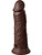 King Cock Elite: Dual Density Silicone Cock, 22 cm, mørk