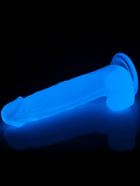 LoveToy: Lumino Play, Selvlysende Dildo, 19 cm