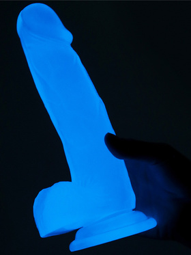 LoveToy: Lumino Play, Selvlysende Dildo, 19 cm