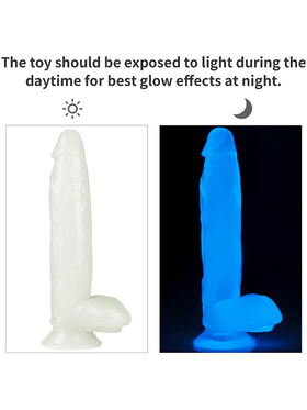 LoveToy: Lumino Play, Selvlysende Dildo, 26 cm