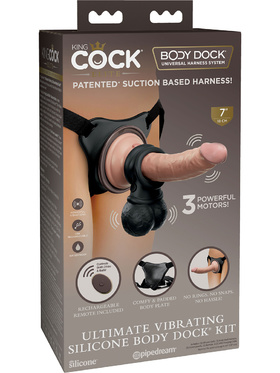 King Cock Elite: Ultimate Vibrating Silicone Body Dock Kit