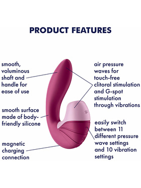 Satisfyer: Supernova, Air Pulse Stimulator + Vibration, berry