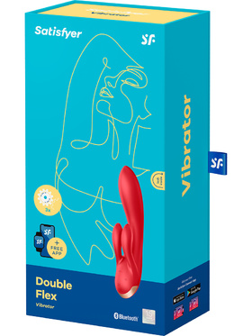 Satisfyer Connect: Double Flex Vibrator, rød