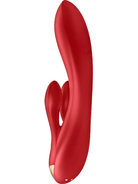 Satisfyer Connect: Double Flex Vibrator, rød