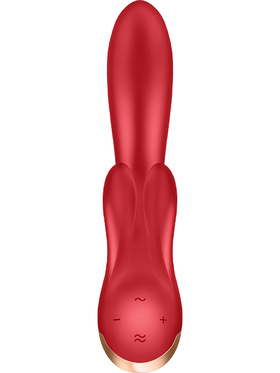 Satisfyer Connect: Double Flex Vibrator, rød