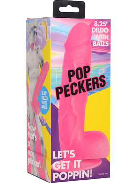 Pop Peckers: Poppin Dildo, 21 cm, rosa