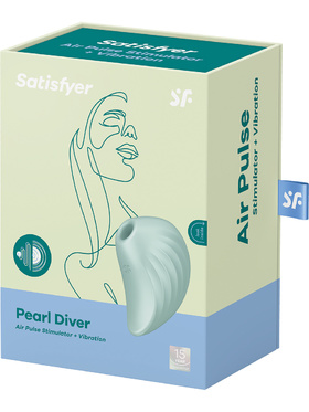 Satisfyer: Pearl Diver, Air Pulse Stimulator + Vibration, grønn