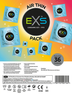 EXS Air Thin: Kondomer, 36 stk