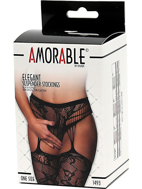 Amorable by Rimba: Suspender Tights, One Size