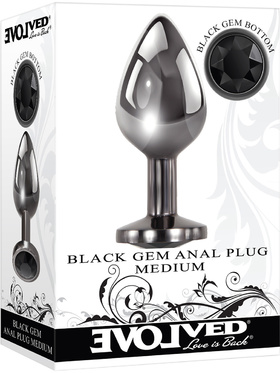 Evolved: Black Gem Anal Plug, medium