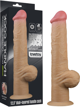 LoveToy: Dual-Layered Silicone Handle Cock, 33 cm 