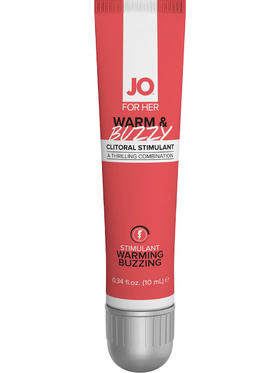 System JO for Her: Warm & Buzzy, Clitoral Stimulant, 10 ml