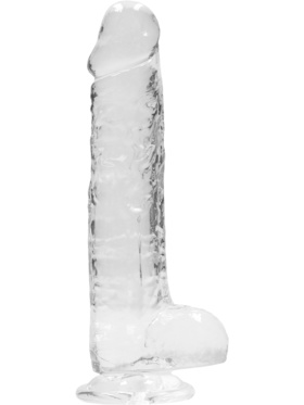 RealRock: Crystal Clear Realistic Dildo, 19 cm