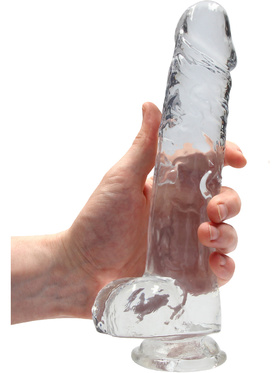 RealRock: Crystal Clear Realistic Dildo, 22 cm