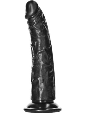 RealRock: Slim Realistic Dildo, 15,5 cm, svart