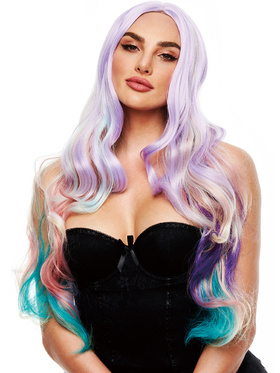 Pleasure Wigs: Ella Parykk, Pastel Rainbow