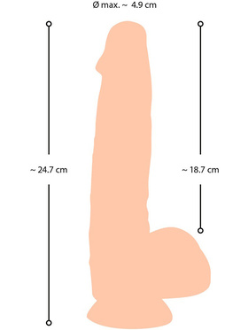 Nature Skin: Dildo with Movable Skin, 25 cm