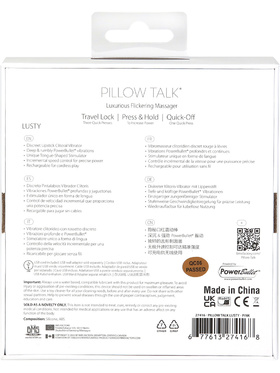 Pillow Talk: Lusty, Luxurious Flickering Massager