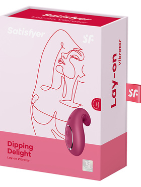 Satisfyer: Dipping Delight, Lay-on Vibrator, rød