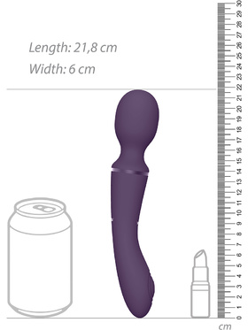 Vive: Nami, Pulse-Wave Wand Vibrator with Clitoral Sleeves, lilla