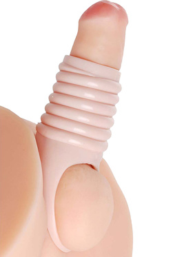 Size Matters: Ribbed Penis Enhancer Sheath