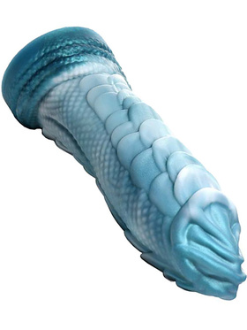 Creature Cocks: Sea Serpent, Blue Scaly Silicone Dildo