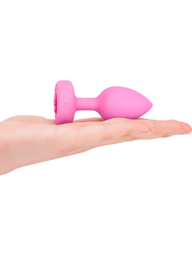 B-Vibe: Vibrating Heart, Remote Control Plug, rosa