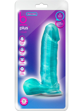 B Yours Plus: Mount n' Moan Dildo, 23 cm, turkis