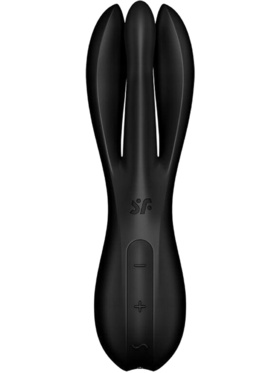 Satisfyer: Threesome 2 Vibrator, svart