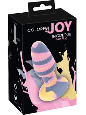 You2Toys: Colorful Joy, Tricolour Butt Plug