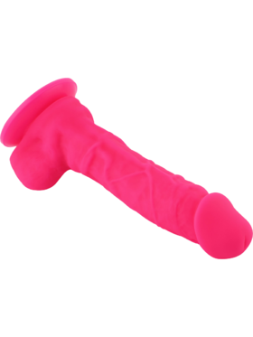 Hismith: KlicLok Silicone Dildo, 21 cm, rosa