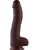 Hismith: KlicLok PVC Dildo, 32 cm, mørk