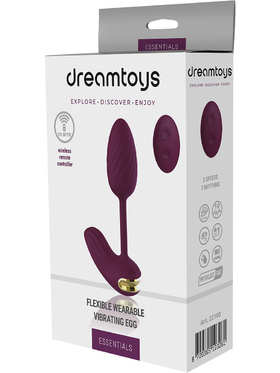 Dream Toys: Essentials, Flexible Wearable Vibrating Egg, lilla