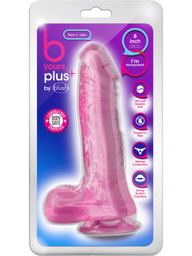 B Yours Plus: Ram n' Jam Dildo, 20 cm, rosa