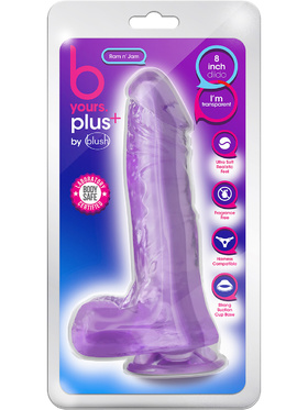 B Yours Plus: Ram n' Jam Dildo, 20 cm, lilla