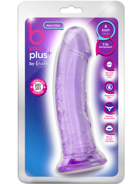 B Yours Plus: Roar n' Ride Dildo, 20 cm, lilla