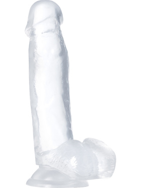 B Yours: Diamond Gleam Dildo, 18 cm, gjennomsiktig