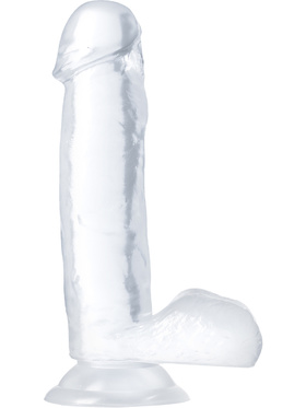 B Yours: Diamond Gleam Dildo, 18 cm, gjennomsiktig