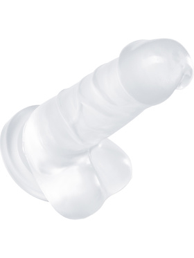 B Yours: Diamond Quartz Dildo, 19 cm, gjennomsiktig