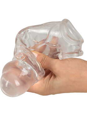 Crystal Clear: Penis Sleeve with Ball Ring 