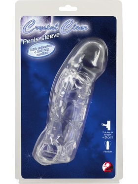 Crystal Clear: Penis Sleeve with Ball Ring 