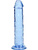 RealRock: Crystal Clear Straight Realistic Dildo, 14.5 cm, blå