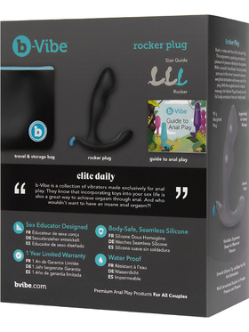 B-Vibe: Rocker Plug, Rocking, Weighted Prostate Plug