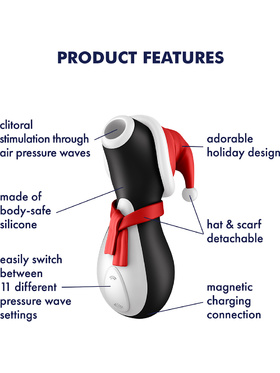 Satisfyer: Penguin Holiday Edition, Air Pulse Vibrator