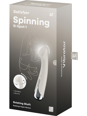 Satisfyer: Spinning G-Spot 1, Rotating Vibrator, hvit