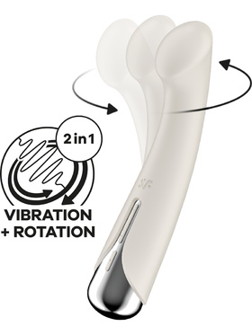 Satisfyer: Spinning G-Spot 1, Rotating Vibrator, hvit