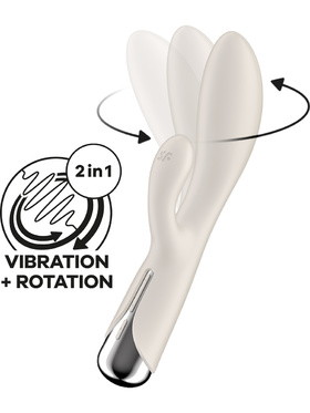 Satisfyer: Spinning Rabbit 1, Rotating Vibrator, hvit